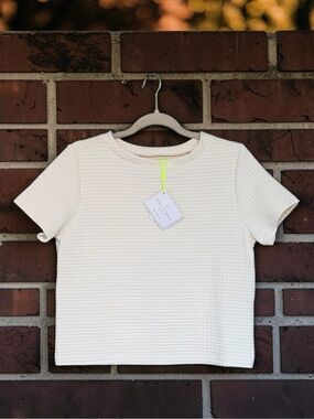 820 Dudley Stephens Surfside Tee Cream Waffle XS NWT